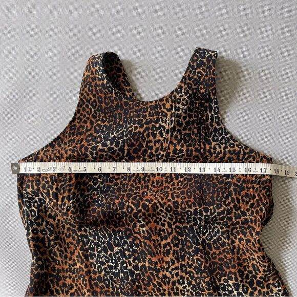 Donna Ricco Rayon Animal Print Cheeta Leopard Maxi Dress Women’s Size 8 - Picture 7 of 9